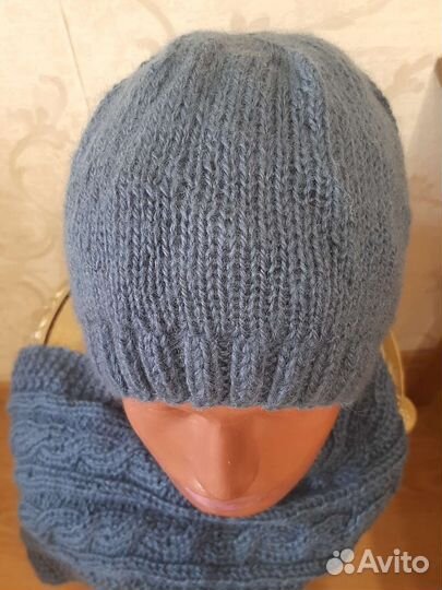 Комплект шапка и шарф женские