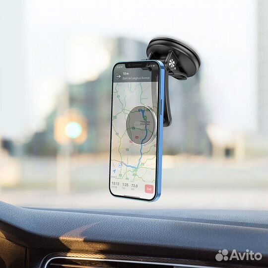 Держатель автомобильный магнитный на присоске