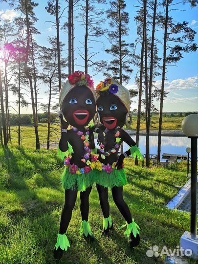 Ростовая кукла мулатка, подарок на свадьбу,др