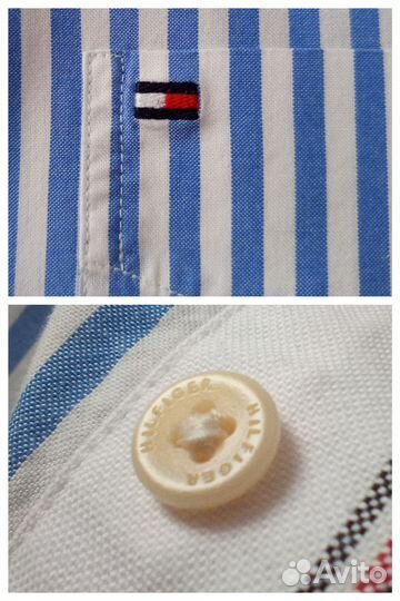 Мужская рубашка Tommy Hilfiger 48-50 оригинал