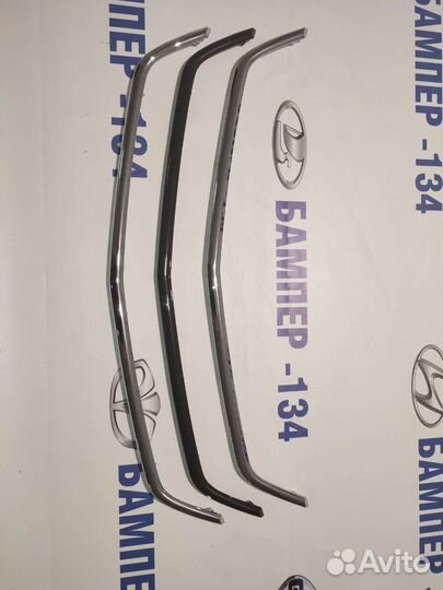 Молдинг бампера хром priora 2