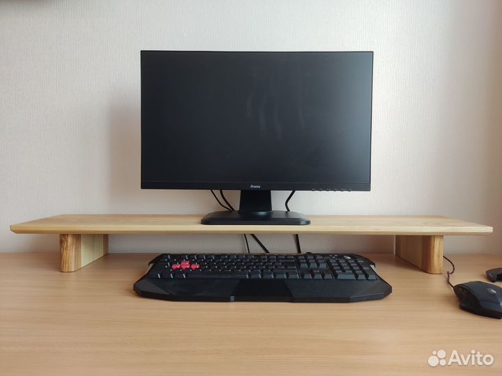 Подставка для двух мониторов из массива Ясеня