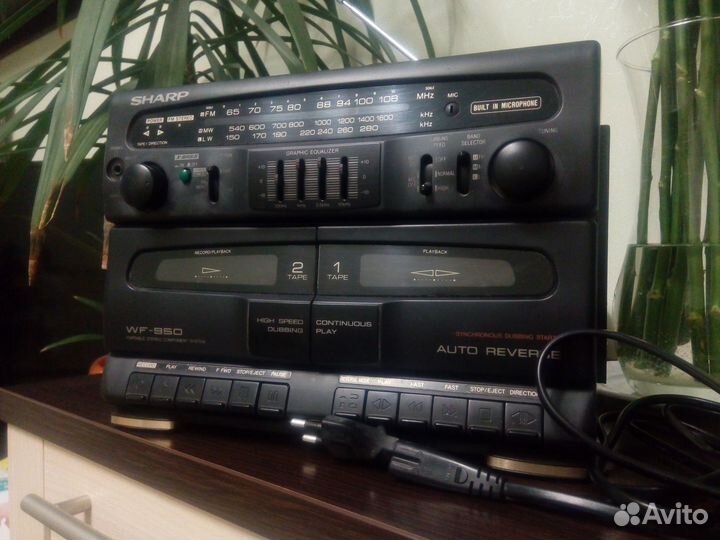 Кассетный магнитофон sharp WF-950