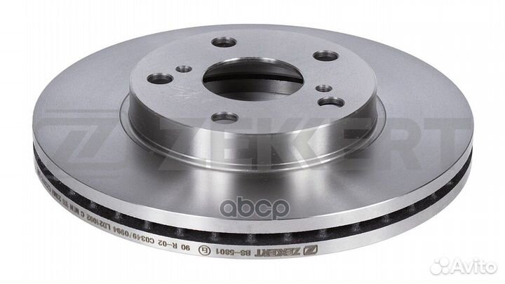 Диск торм. перед. Toyota Corolla (E150) 06- Auris