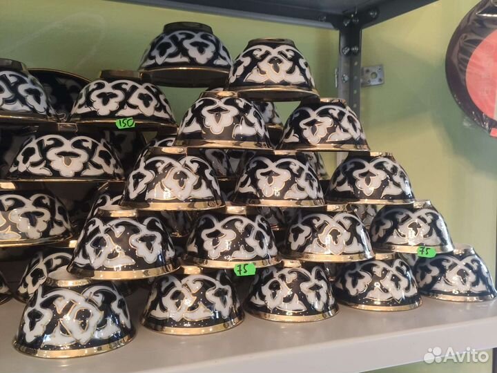 Узбекская посуда. Ляган, коса, пиала маг Казан 31