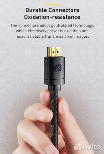 Кабели Baseus Hdmi v2.1 разрешение 8K 60Hz