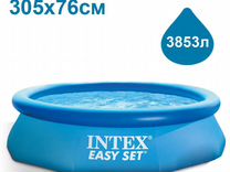 Бассейн надувной круглый intex easy SET 305х76см а