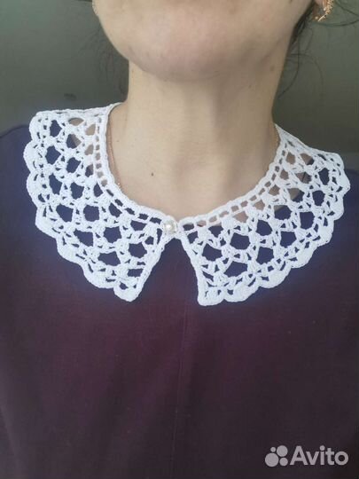 Вязаные крючком воротники