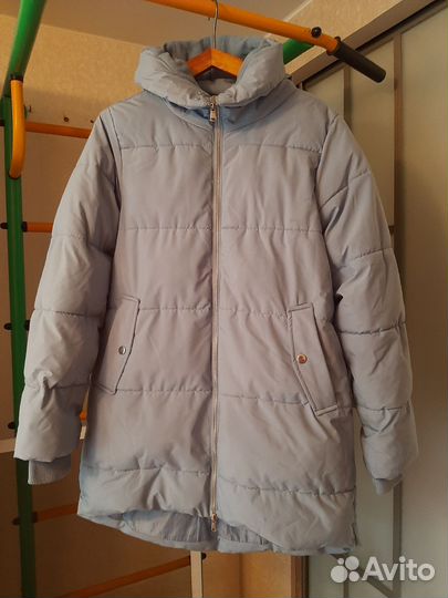 Куртка зимняя женская голубая 42