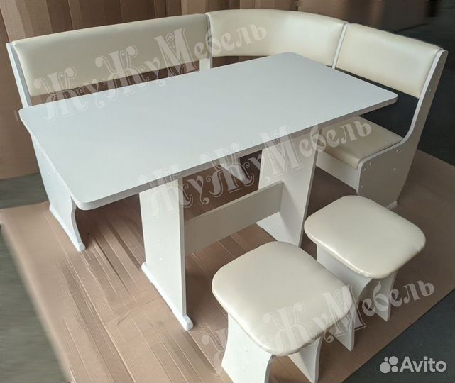 Кухонный уголок Ника 1 белый