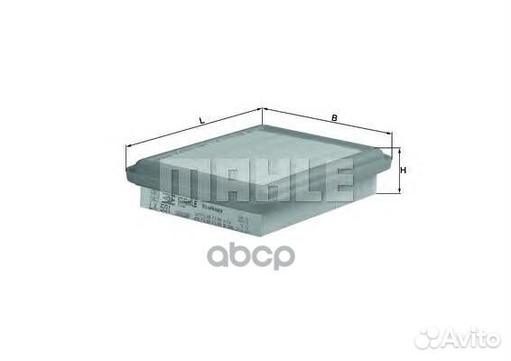 Фильтр воздушный lx591 Mahle/Knecht