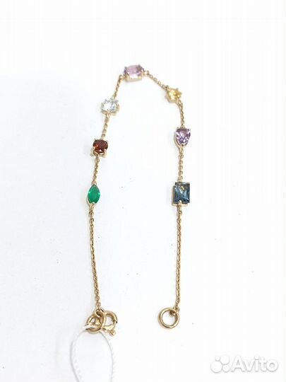 Золотой браслет с камнем