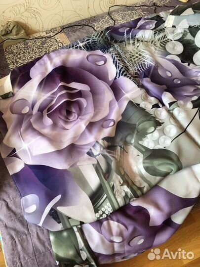 Комплект фотоштор + тюль