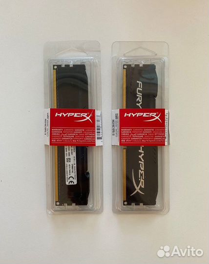 Оперативная память Kingston HyperX fury 4GB; DDR3