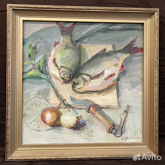 Картина маслом на холсте 40x40