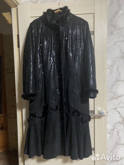 Дубленка женская из натуральной кожи 54-56