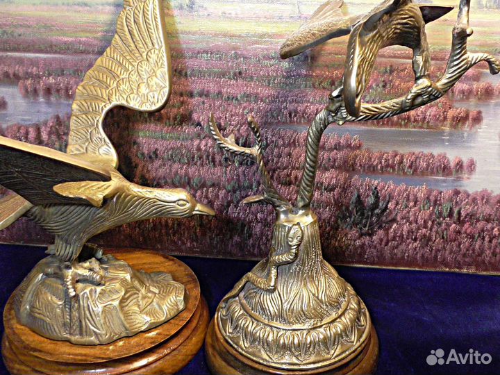 Орлы.Статуэтка.Декор.Латунь.Декор.Индия.Англия