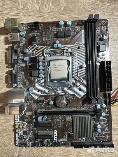 Материнская плата с процессором
