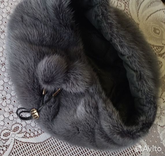 Берет женский норковый