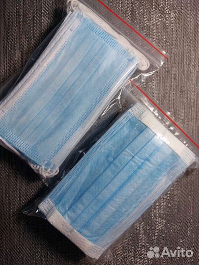 Маска медицинская одноразовая упаковкой (25 штук)