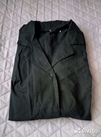 Халат черный хб рабочий новый