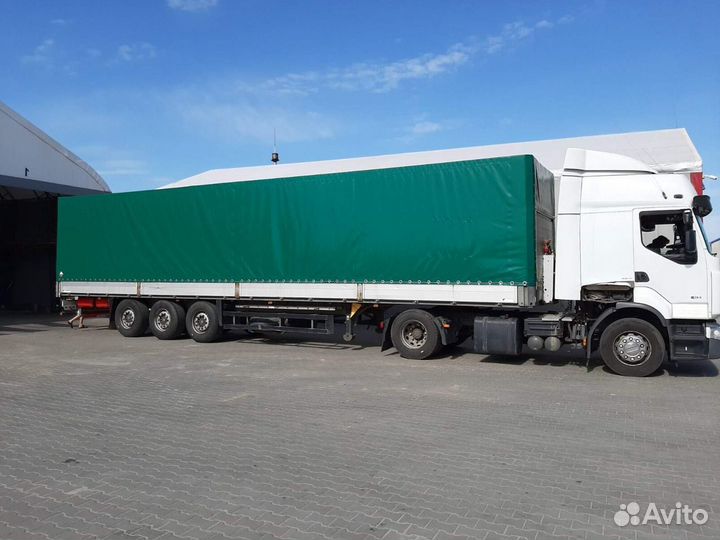 Новые боковые шторы (полотна,тента) на полуприцеп