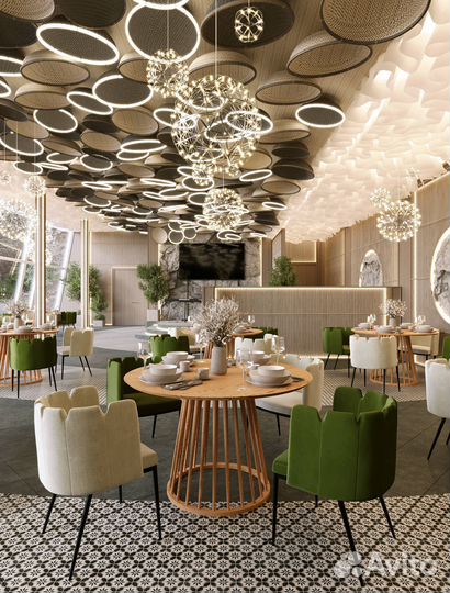 Дизайн интерьера ресторана, кафе