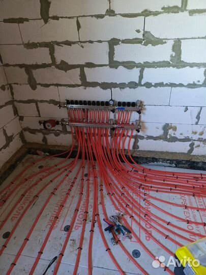 Отопление,теплый пол, водопровод, канализация