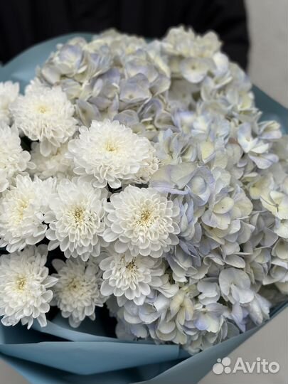 Букет из роз. Гортензий