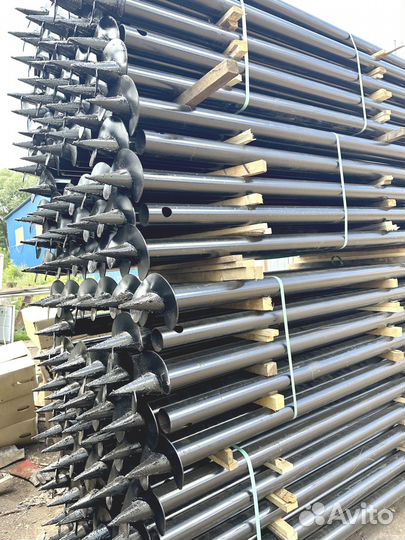 Монтаж винтовых свай