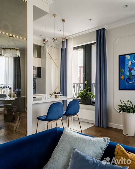 Дизайнерский ремонт квартир и домов по договору