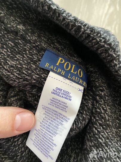 Шапка с мишкой Ralph Lauren