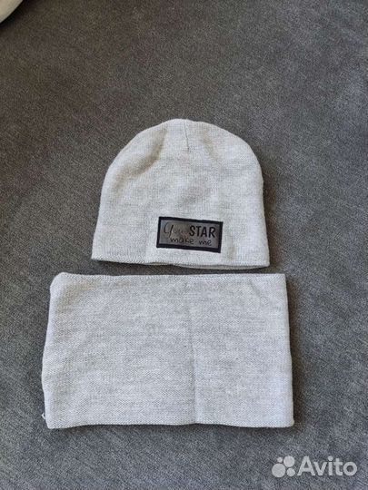 Комплект шапка и шарф снуд