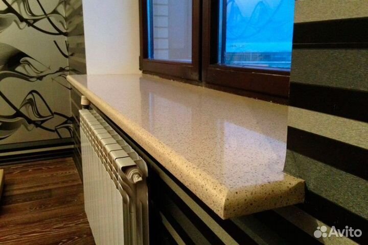 Подоконник из искусственного камня на заказ