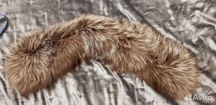 Воротник натуральный мех чернобурка