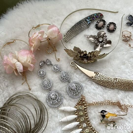 Аксессуары, серьги, колье, браслеты, брошь