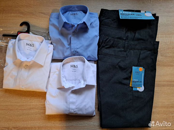 Рубашки и брюки 140,146 Marks&Spencer