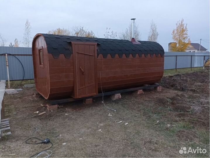 Баня-бочка квадро с доставкой