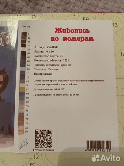 Картина по номерам новая