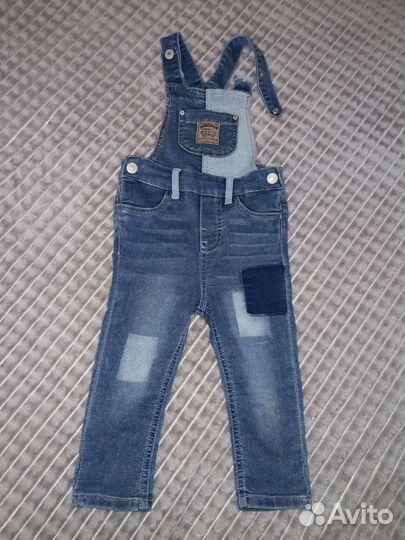Комбинезон джинсовый р-р 80-86