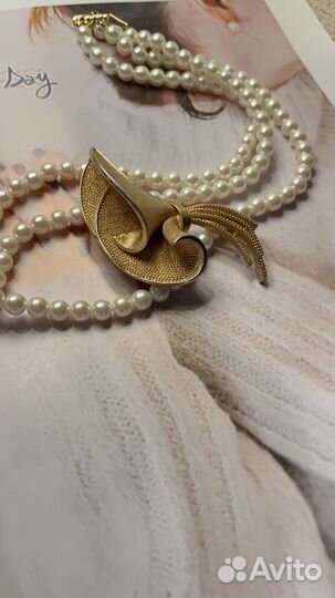 Coro Pegasus/Старинная изящная брошь