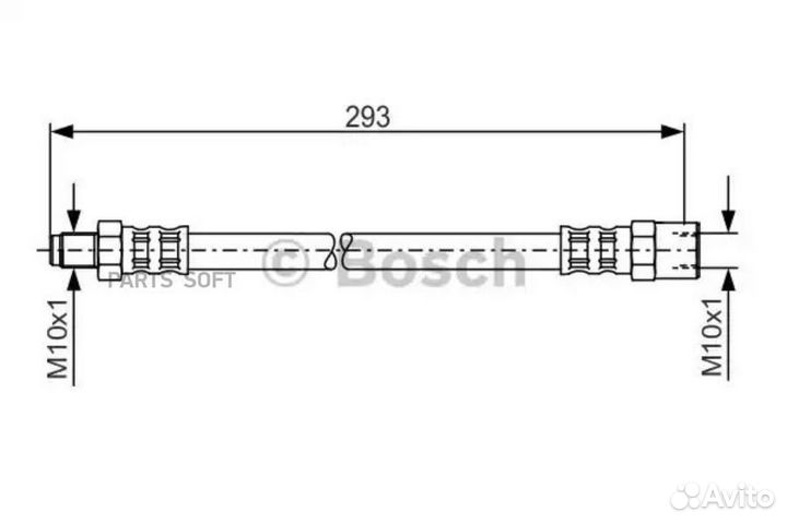 Bosch 1987481160 тормозной шланг