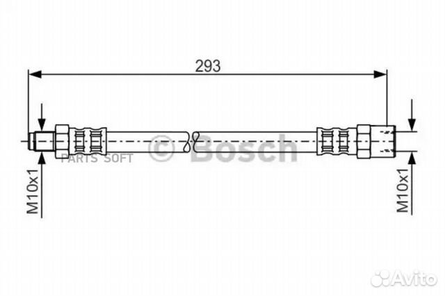 Bosch 1987481160 тормозной шланг
