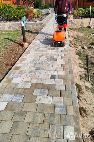 Укладка брусчатки / тротуарной плитки под ключ