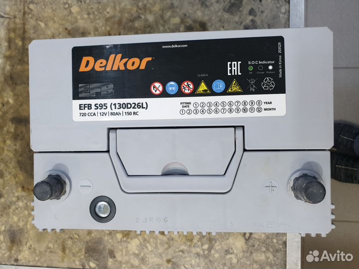 Аккумулятор Delkor EFB D26L