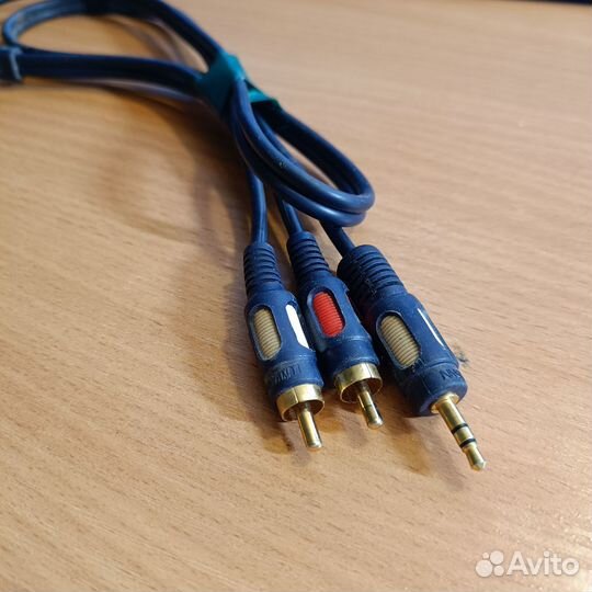 Кабель Jack 3.5 Мм-2Rca 1м