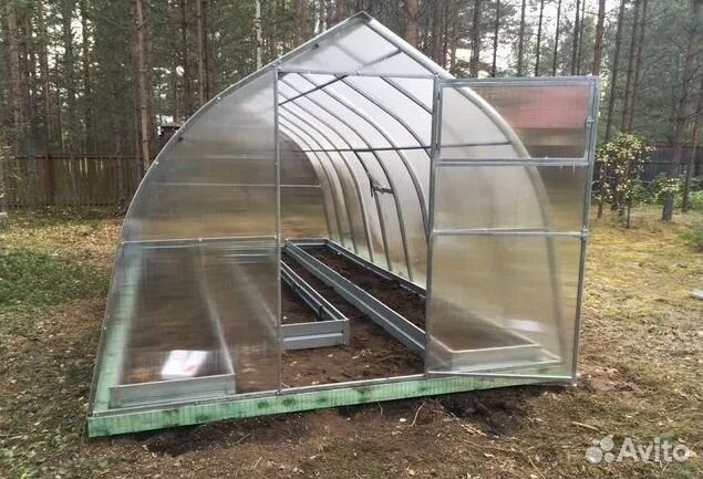Теплица Горка 3 на 6м с поликарбонатом 4мм