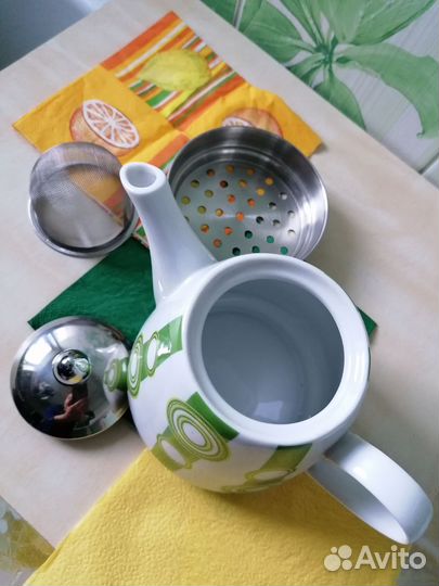 Чайник заварочный с приспособлением для подогрева