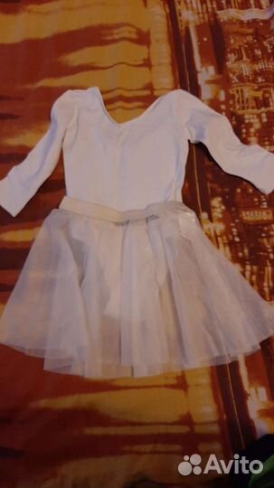 Гимнастический купальник с юбкой