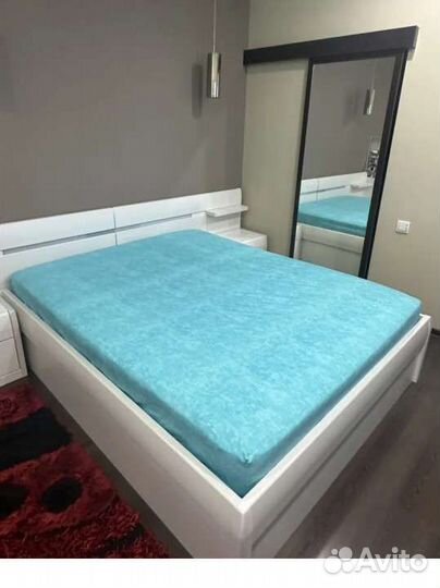 Простынь на резинке 160 200 поплин ассортимент